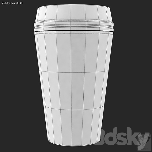 Starbucks Cup 3ds Max - thumbnail 3