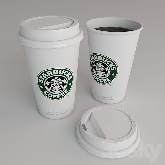 Starbucks Cups 3ds Max - thumbnail 1