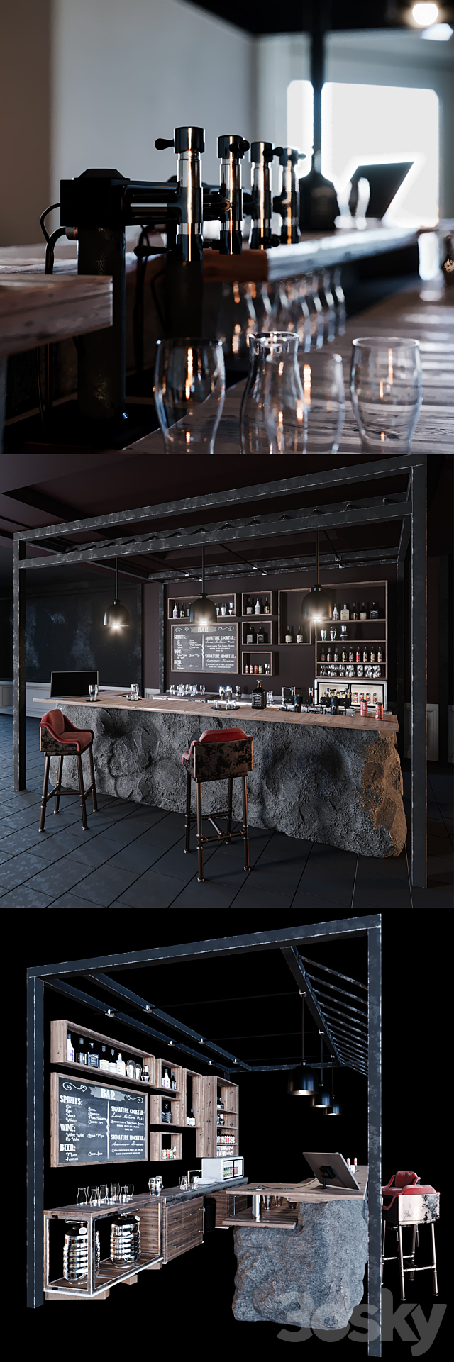 Stone_Bar 3DSMax File - thumbnail 2