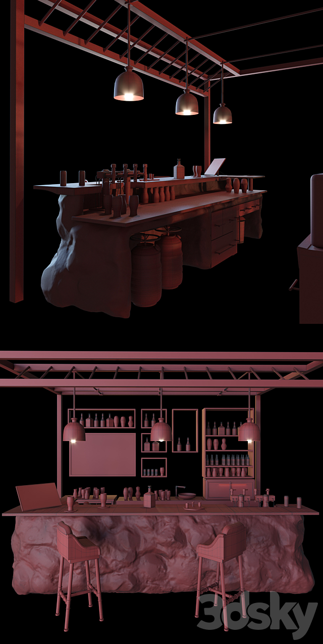 Stone_Bar 3DSMax File - thumbnail 3