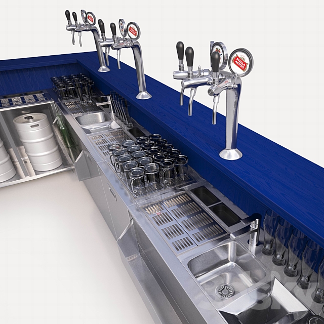 The bar [equipment] 3DS Max Model - thumbnail 2