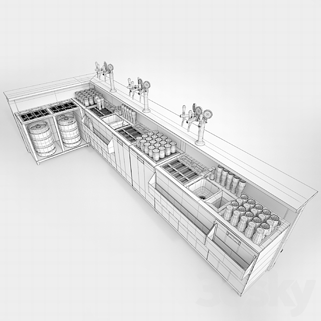 The bar [equipment] 3DS Max Model - thumbnail 3