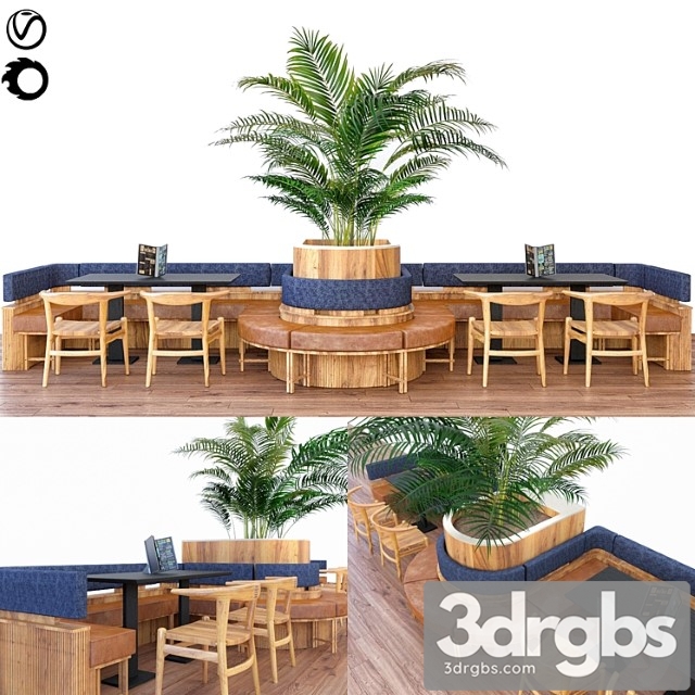 The restaurant 3dsmax Download - thumbnail 1