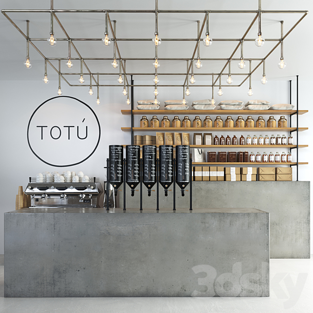 Totu cafe 3DSMax File - thumbnail 1