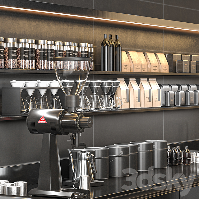 urban coffee shop 3DSMax File - thumbnail 3