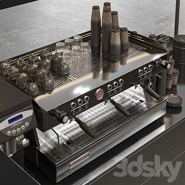 urban coffee shop 3DSMax File - thumbnail 4