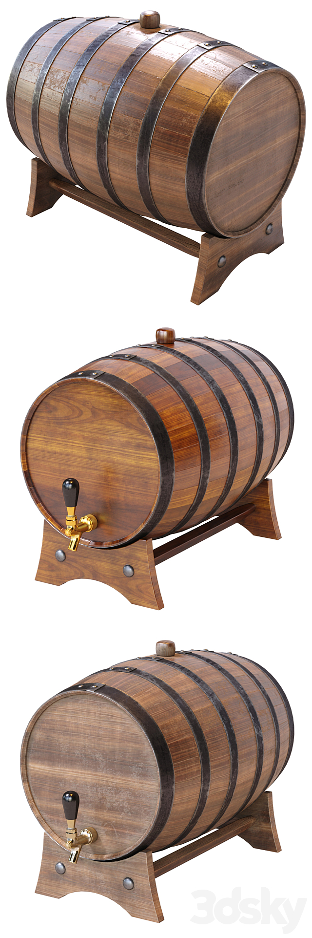 Whiskey Barrels 3DSMax File - thumbnail 2