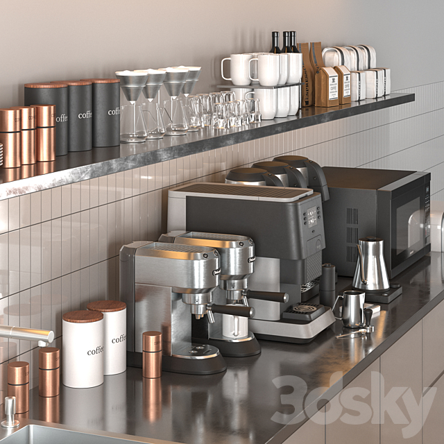 White_Cafe 3DS Max Model - thumbnail 4