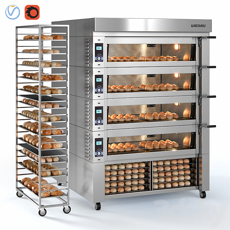 WIESHEU convection oven 3DS Max - thumbnail 1