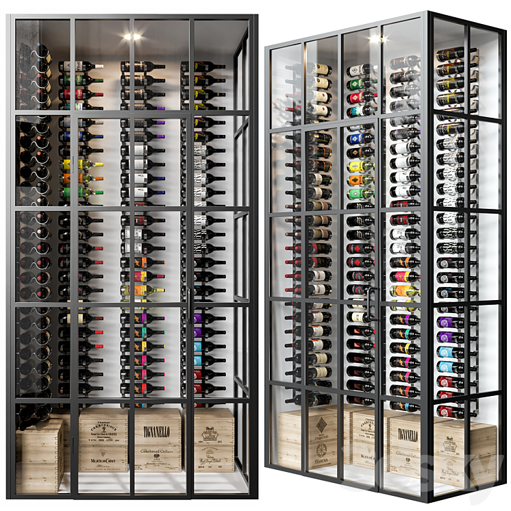 wine cellar 06 3DS Max Model - thumbnail 1