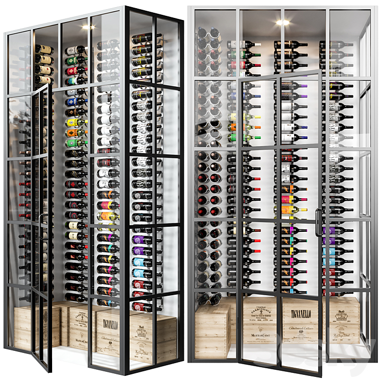 wine cellar 06 3DS Max Model - thumbnail 2