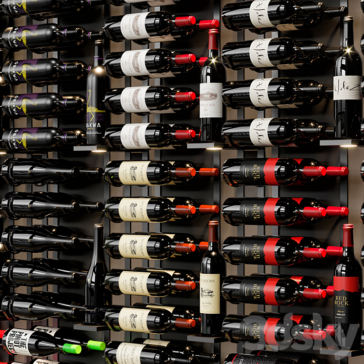 wine cellar 09 3DS Max Model - thumbnail 2