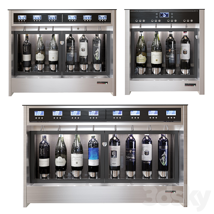 Wine Dispensers 3DS Max Model - thumbnail 3