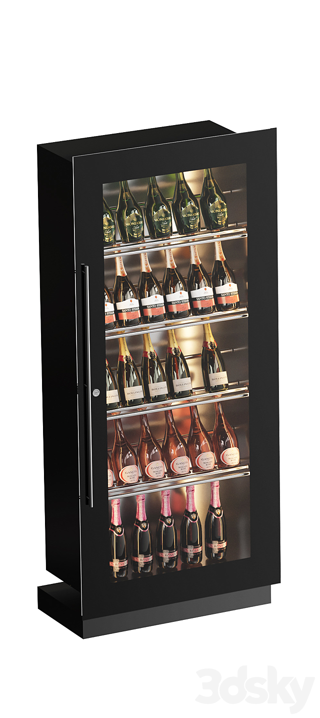 Wine showcase-refrigerators POZIS. 4 models 3DS Max Model - thumbnail 6