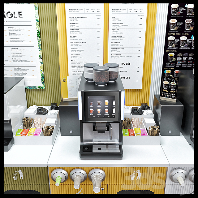 WMF Coffe store 3DS Max Model - thumbnail 2