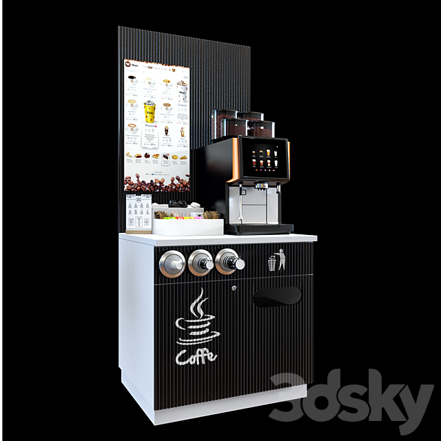 WMF Coffe store 3DS Max Model - thumbnail 3