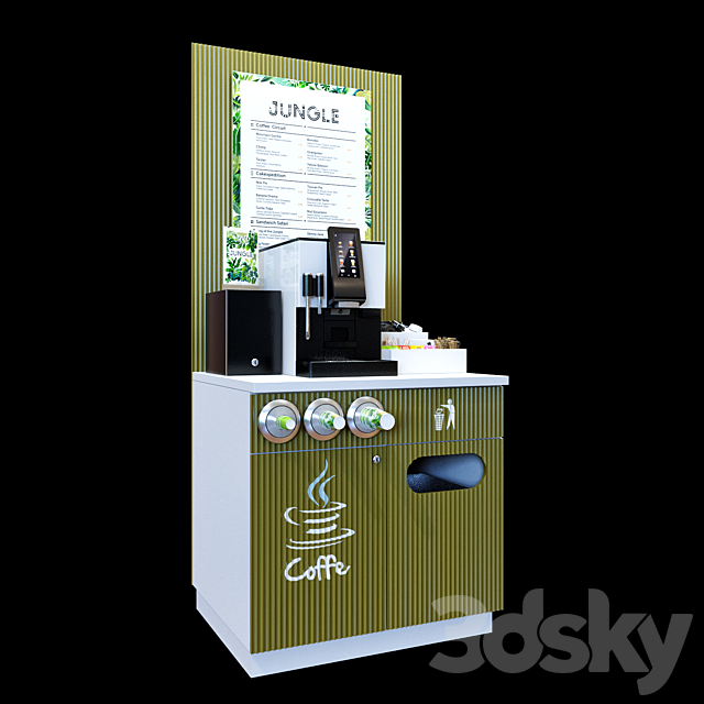 WMF Coffe store 3DS Max Model - thumbnail 4