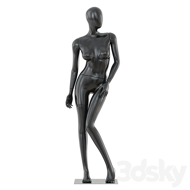 Abstract female mannequin 04 3ds Max - thumbnail 1