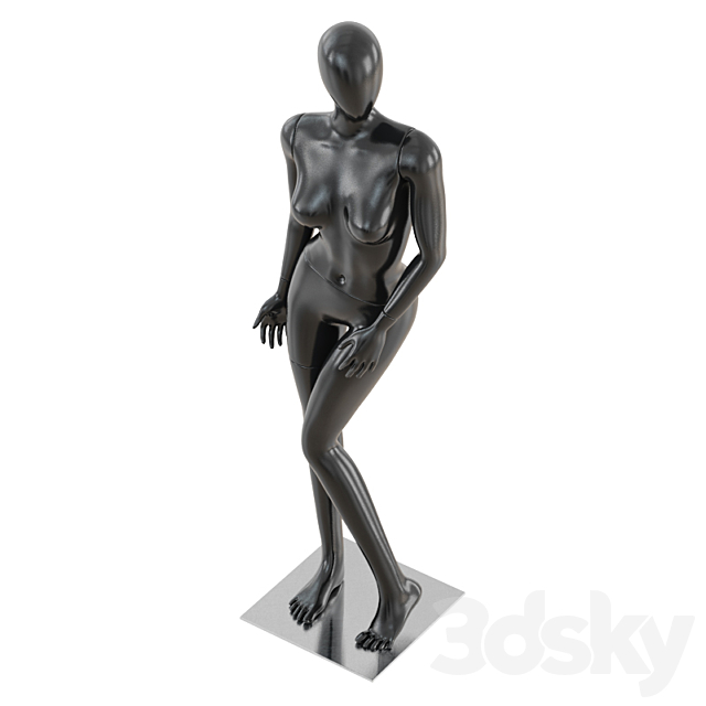 Abstract female mannequin 04 3ds Max - thumbnail 3