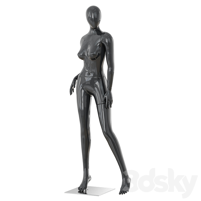 Abstract female mannequin 16 3ds Max - thumbnail 1