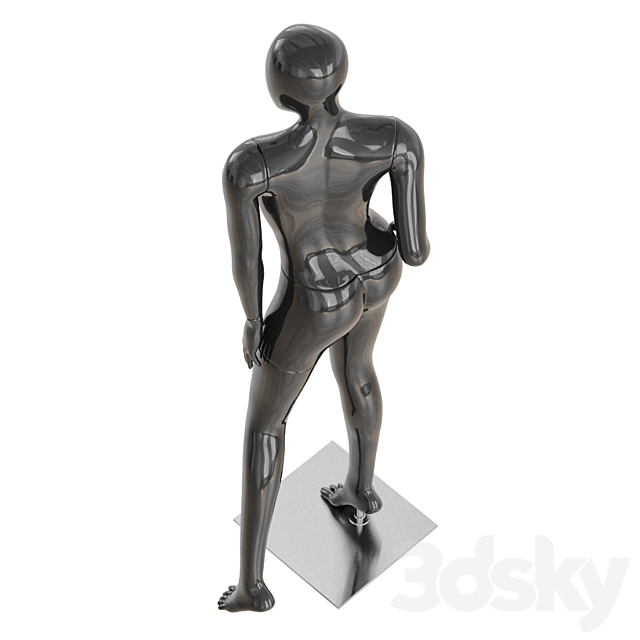 Abstract female mannequin 16 3ds Max - thumbnail 3