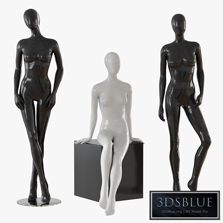 Abstract female mannequin 3DS Max - thumbnail 3