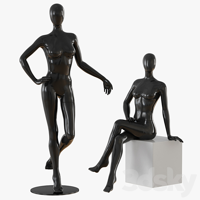 Abstract female mannequin 3DSMax File - thumbnail 1