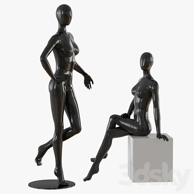 Abstract female mannequin 3DSMax File - thumbnail 2