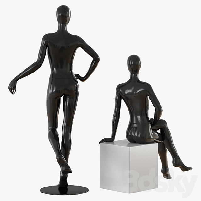 Abstract female mannequin 3DSMax File - thumbnail 3