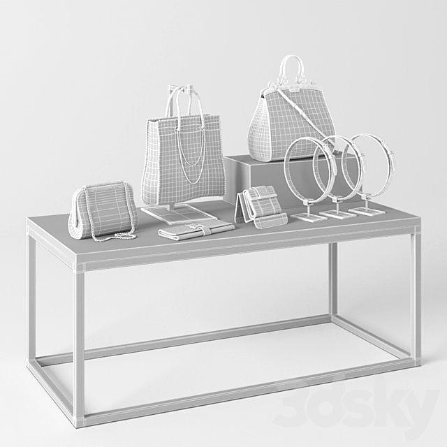 Accessories for boutique 3ds Max - thumbnail 3