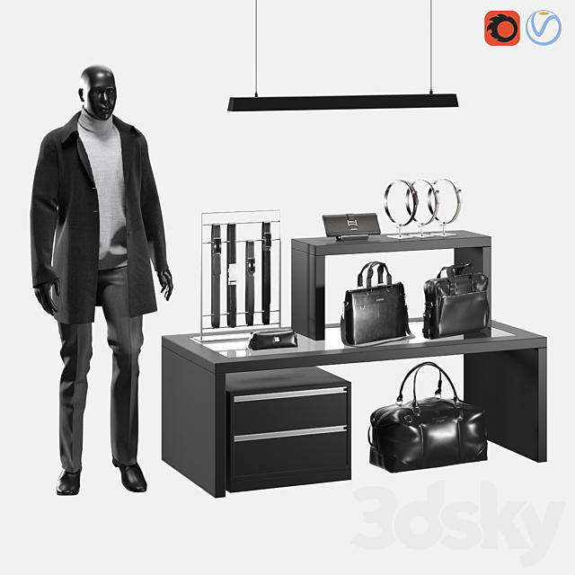 Accessories for boutique 3DSMax File - thumbnail 1