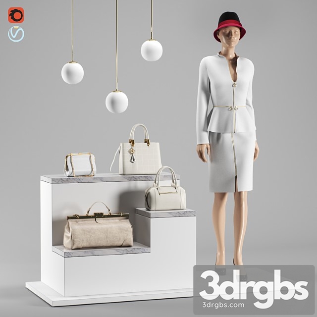 Accessories for boutique set 2 3dsmax Download - thumbnail 1