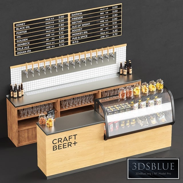 Beer taps shop 3DS Max - thumbnail 3