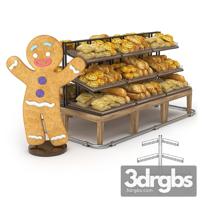 Bread rack 1 3dsmax Download - thumbnail 1