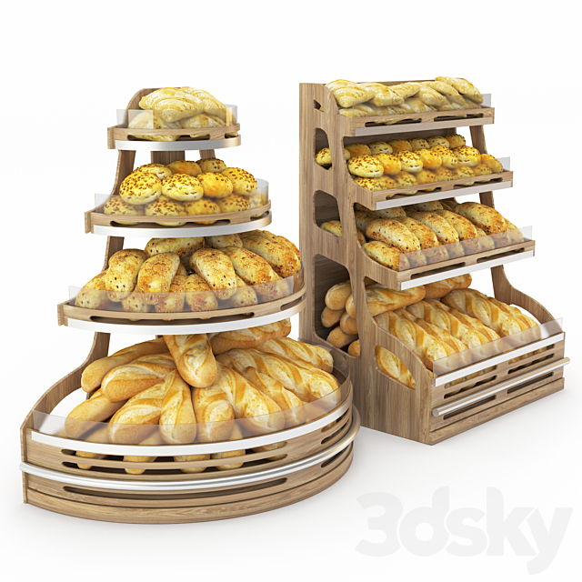 Bread Rack 3DS Max Model - thumbnail 2