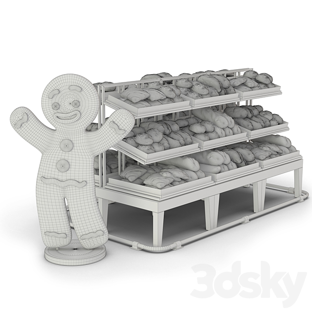 Bread Rack 3DS Max Model - thumbnail 3