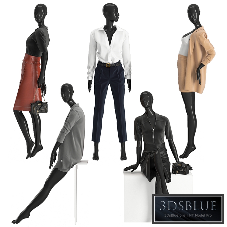 Business suits for women 3DS Max - thumbnail 3