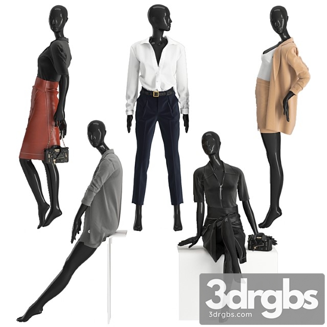 Business Suits for Women 3dsmax Download - thumbnail 1