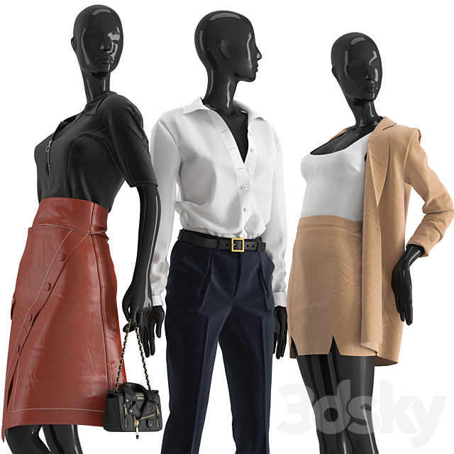 Business suits for women 3DSMax File - thumbnail 2