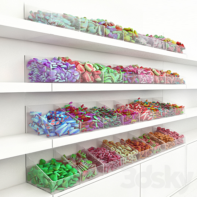 Candy rack 2 3DS Max Model - thumbnail 2