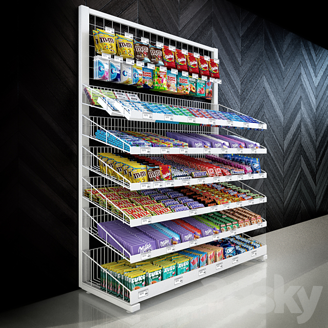 Candy rack 3DS Max Model - thumbnail 2