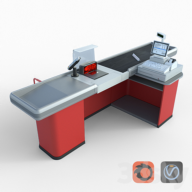 Checkout counter Magellan 3DSMax File - thumbnail 1