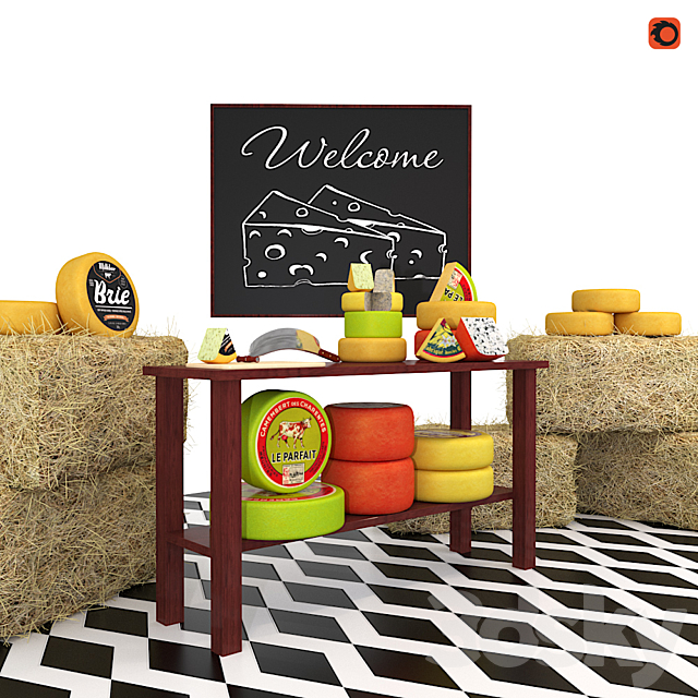 Cheese showcase 3ds Max - thumbnail 2