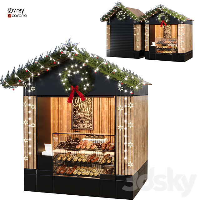 Christmas shop 06 3ds Max - thumbnail 2