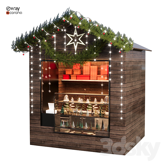 Christmas shop 07 3ds Max - thumbnail 1