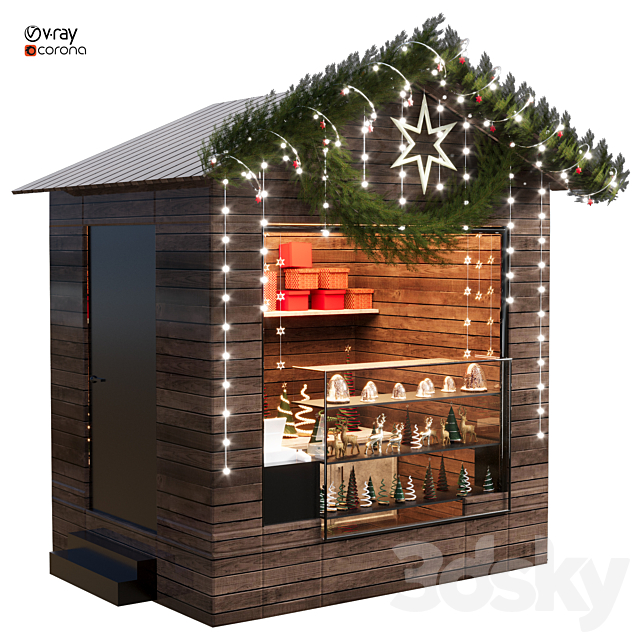 Christmas shop 07 3ds Max - thumbnail 2