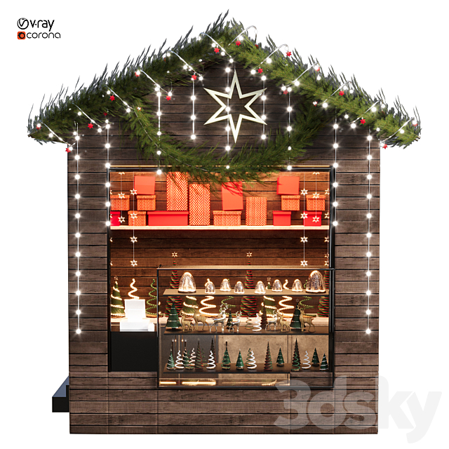 Christmas shop 07 3ds Max - thumbnail 3