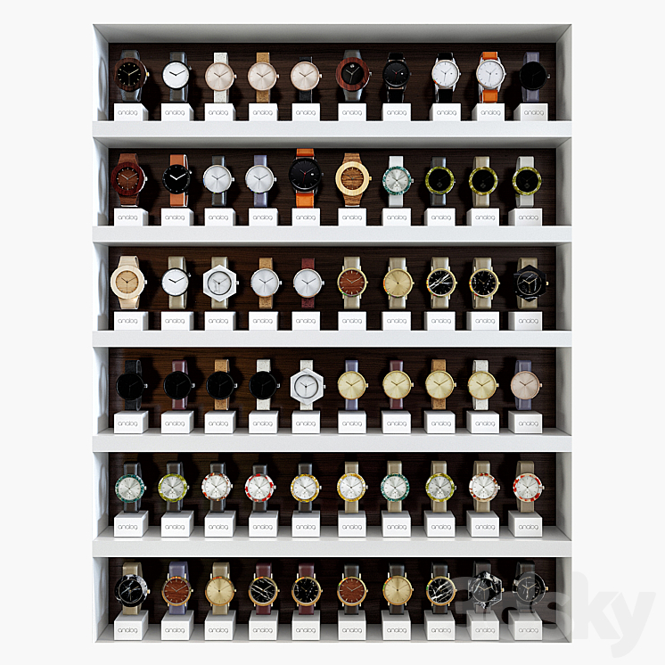 Clock rack 1 3DS Max - thumbnail 1