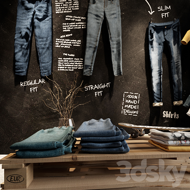 Cloth Store Display Col1 3DS Max Model - thumbnail 5