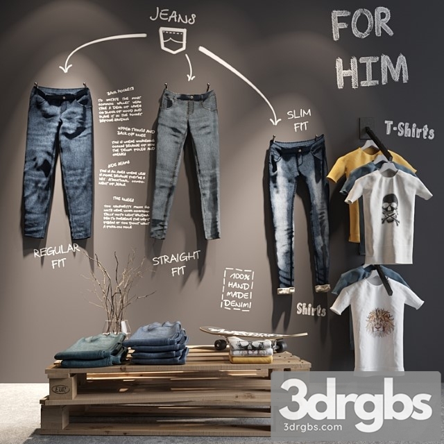 Cloth store display col1 3dsmax Download - thumbnail 1